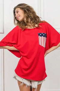 BiBi French Terry With Front Pocket Dolman Sleeves Top - Update AvenueT-ShirtsTrendsi1001009516017241001009516017245ba0acf65b8b43e08c10025ab039aa2c - Max - OriginRED