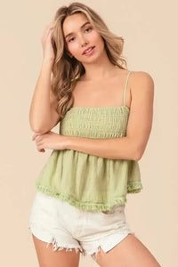 BiBi Fringed Hem Smocked Cami - Update AvenueFestival VibesTrendsi100100170291421100100170291421c1176df4 - 0ada - 41a9 - b539 - 4c6e05f544bb - MaxSage