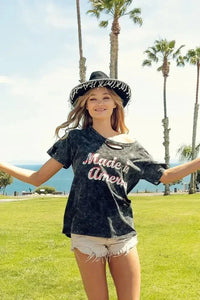 BiBi Laser Cut Mineral Washed America Print Top - Update AvenueT-ShirtsTrendsi100100047481009100100047481009a03c2bc6ac9d4891966bff24d5b5a89e - Max - OriginBLACK CHARCOAL