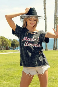 BiBi Laser Cut Mineral Washed America Print Top - Update AvenueT-ShirtsTrendsi100100047481009100100047481009a5c4d814fce7449abe05a171ccd633e2 - Max - OriginBLACK CHARCOAL