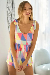 BiBi Multi Color Block Brushed Tied Ribbon Shoulder Top - Update AvenueTrendsi1001003720416011001003720416011fc27583b18e48e8abf32e735d7b094e - Max - OriginFUCHSIA/BLUE