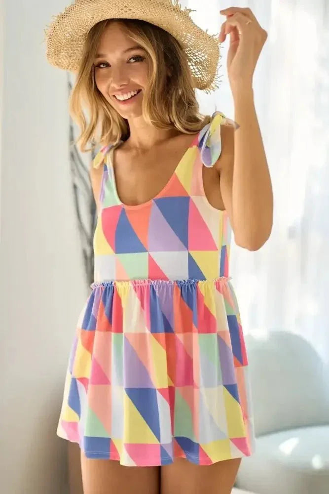 BiBi Multi Color Block Brushed Tied Ribbon Shoulder Top - Update AvenueTrendsi10010037204160110010037204160190c0cf36c49e45159d99ba6a0ec92f25 - Max - OriginFUCHSIA/BLUE