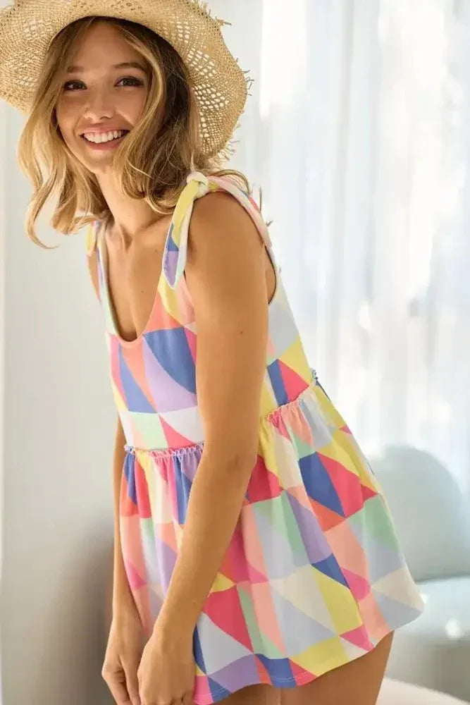 BiBi Multi Color Block Brushed Tied Ribbon Shoulder Top - Update AvenueTrendsi10010037204160110010037204160152f6a723a12748d7a3bcaa357a2fab97 - Max - OriginFUCHSIA/BLUE