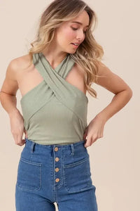 BiBi Rib Knit Cross Neck Banded Top - Update AvenueTrendsi10010096467175010010096467175019cd49781fb24d508fc2611aa22e0fe3 - Max - OriginSAGE