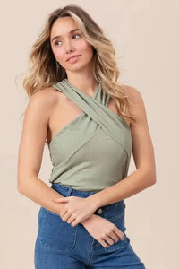 BiBi Rib Knit Cross Neck Banded Top - Update AvenueTrendsi1001009646717501001009646717503883406304c543b5a7de04b23c36f4b7 - Max - OriginSAGE