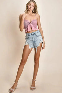 BiBi Ruffled Smocked Ribbon Detail Cami - Update AvenueFestival VibesTrendsi100100213251746100100213251746629bf210 - 3ef4 - 429c - 9ebf - b670d1f8d6e3 - MaxRose