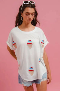 BiBi Solid Terry With Fourth Of July Theme Patched Top - Update AvenueT-ShirtsTrendsi100100557431755100100557431755cc5d0ac1708e4f5eb0559007c535099a - Max - OriginIVORY