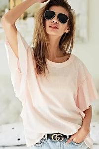 BiBi Thermal Knit with Ruffled Sleeve Top - Update AvenueT-ShirtsTrendsi100100818871031100100818871031ab60d5a851764727b4b5fffd3fc28360 - Max - OriginPINK