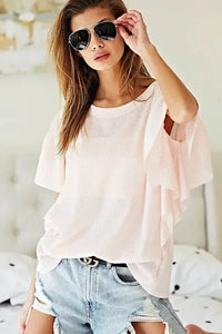 BiBi Thermal Knit with Ruffled Sleeve Top - Update AvenueT-ShirtsTrendsi100100818871031100100818871031e4e8f334b55045e0aded2b5545fd7145 - Max - OriginPINK