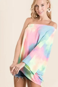 BiBi Tie Dye French Terry One Shoulder Top with Dolman - Update AvenueT-ShirtsTrendsi100100644591595100100644591595c8c6d4d4efaf4febae71c64f9d0db270 - Max - OriginPASTEL TIE DYE