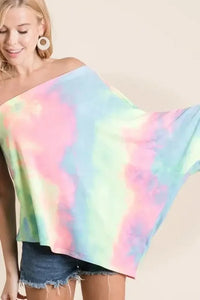 BiBi Tie Dye French Terry One Shoulder Top with Dolman - Update AvenueT-ShirtsTrendsi1001006445915951001006445915959bd5d285d5544b7b88fa6c068a9bffbc - Max - OriginPASTEL TIE DYE