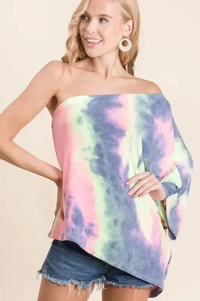 BiBi Tie Dye French Terry One Shoulder Top with Dolman - Update AvenueT-ShirtsTrendsi100100751901174100100751901174aa5d8db5f13a4b8f80f027d2009daf41 - Max - OriginCHARCOAL TIE DYE