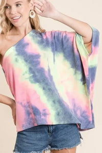 BiBi Tie Dye French Terry One Shoulder Top with Dolman - Update AvenueT-ShirtsTrendsi100100751901174100100751901174e2174ad42d67498ebf5669d4d31f3edb - Max - OriginCHARCOAL TIE DYE