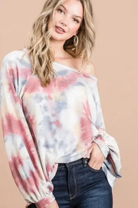 BiBi Tie Dye Print Terry Top With Puff Sleeves - Update AvenueT-ShirtsTrendsi1001005262812121001005262812127433ebe70aec45f78e1ac37417895ccc - Max - OriginRUST MULTI