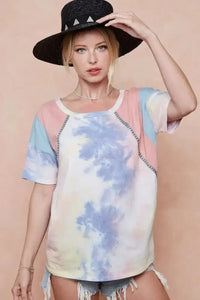 BiBi Tie Dye Printed Cotton Color Block T-Shirt - Update AvenueT-ShirtsTrendsi100100776101994100100776101994bffedbfe00724a098570e1d88548c9ad - Max - OriginPINK/BLUE COMBO