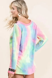 BiBi Tie Dye Terry V - Neck Top - Update AvenueT-ShirtsTrendsi100100168901259100100168901259a592743f558944a6817c43cce4bf92b9 - Max - OriginPASTEL TIE DYE