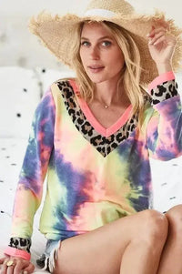 BiBi Tie Dye Terry V - Neck Top - Update AvenueT-ShirtsTrendsi1001007409710771001007409710774e502e2561ff4604ba3a768d0ff9ccf8 - Max - OriginCHARCOAL TIE DYE