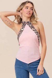 BiBi Triblend Leopard Halter Neck Tied Detailed Top - Update AvenueTrendsi100100308561321100100308561321ec8643ca - 0517 - 4301 - b3f8 - b7d4e7cc9b36 - Max - OriginBLUSH
