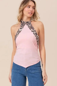 BiBi Triblend Leopard Halter Neck Tied Detailed Top - Update AvenueTrendsi10010030856132110010030856132179bc0d73 - dbb4 - 4444 - 8f8e - 4b3d2e1e2d04 - Max - OriginBLUSH