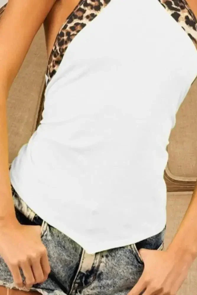 BiBi Triblend Leopard Halter Neck Tied Detailed Top - Update AvenueTrendsi100100433161264100100433161264d7661fd7 - a65c - 4ab2 - 84dc - f9b5985b6cea - Max - OriginIVORY