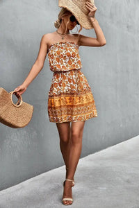 Bohemian Frill Trim Strapless Dress - Update AvenueBoho VibesTrendsi10010038922713810010038922713858d54bd35ad045d3a8d316bf466693f0 - MaxCaramel