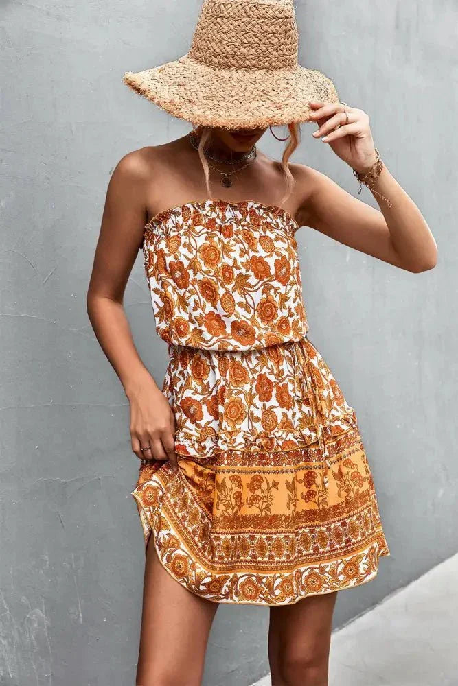 Bohemian Frill Trim Strapless Dress - Update AvenueBoho VibesTrendsi100100389227138100100389227138e2fe4675cfd345659e2c66f174aec350 - MaxCaramel