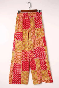 Bohemian Patchwork Drawstring Wide Leg Pants - Update AvenueBoho VibesTrendsi1001000080498891001000080498891e51f78a38a9406cb6bb4960f63da61b - MaxRed