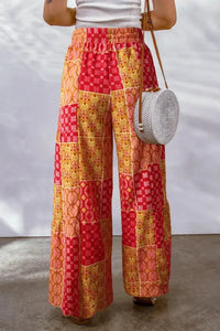 Bohemian Patchwork Drawstring Wide Leg Pants - Update AvenueBoho VibesTrendsi10010000804988910010000804988975af18788765419ebc52c1bd028200e8 - MaxRed