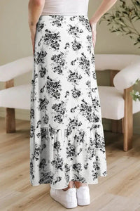 Boho Floral High Waist Ruffle Split Maxi Skirt - Update AvenueBoho VibesTrendsi10010009639000510010009639000574b06c04 - 2c5d - 406a - bc62 - c182f39fce93 - Max - OriginBlack