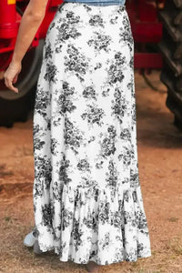 Boho Floral High Waist Ruffle Split Maxi Skirt - Update AvenueBoho VibesTrendsi100100096390005100100096390005c1bec2fa - 4746 - 400c - a7c8 - 24de85e4715e - Max - OriginBlack