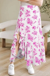 Boho Floral High Waist Ruffle Split Maxi Skirt - Update AvenueBoho VibesTrendsi100100096395053100100096395053bc02626b - cbbf - 4313 - b27d - 9e4e74553a09 - Max - OriginPink