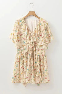 Boho Floral Tassel Tie V Neck Ruffle Wide Sleeve Mini Dress - Update AvenueBoho VibesTrendsi10010032020983910010032020983980542186 - c6c8 - 4a0c - af1a - a7f820e468ac - Max - OriginCream