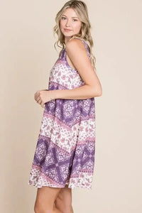 BOMBOM Bohemian Print Sleeveless Dress - Update AvenueBoho VibesTrendsi100100171121699100100171121699279f30d118d84988951fc274c6faea0b - Max - OriginAS SHOWN