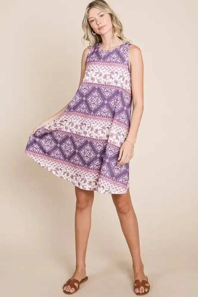 BOMBOM Bohemian Print Sleeveless Dress - Update AvenueBoho VibesTrendsi1001001711216991001001711216992eb5fb7883f94771bbee8c31e67ea4b3 - Max - OriginAS SHOWN