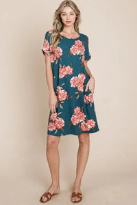 BOMBOM Floral Round Neck Short Tee Dress with Pockets - Update AvenueEffortless Elegance: DressesTrendsi1001003858111381001003858111389ef2eaaf - 4193 - 4377 - 9e3c - f0c172f7ac06 - Max - OriginFrench Blue