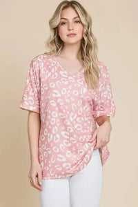 BOMBOM Loose Fit Animal Print Soft Knit Top - Update AvenueT-ShirtsTrendsi100100908721538100100908721538949413bb3e264862a3126dd607d2fc21 - Max - OriginBLUSH