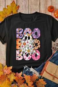 BOO Ghost Graphic Round Neck Short Sleeve T-Shirt - Update AvenueHalloweenTrendsi10010003137116910010003137116999b666e0 - 679d - 4013 - a304 - 0468773df617 - MaxBlack