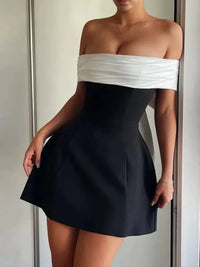 Bow Back Off Shoulder Dress - Update AvenueFormal + Evening DressesTrendsi100100386071385100100386071385Bow Back Off Shoulder DressBlack