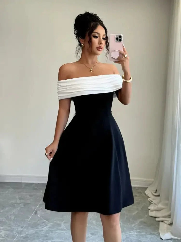 Bow Back Off Shoulder Dress - Update AvenueFormal + Evening DressesTrendsi100100386071385100100386071385Bow Back Off Shoulder DressBlack