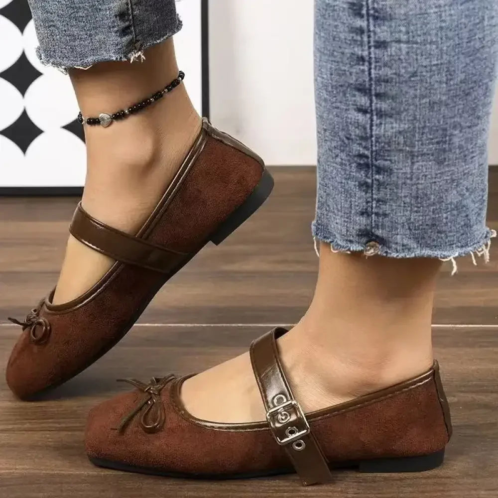 Bow Detail Mary Jane Loafers
