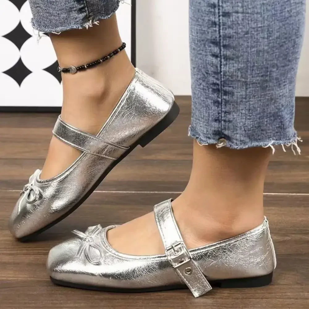Bow Detail Mary Jane Loafers