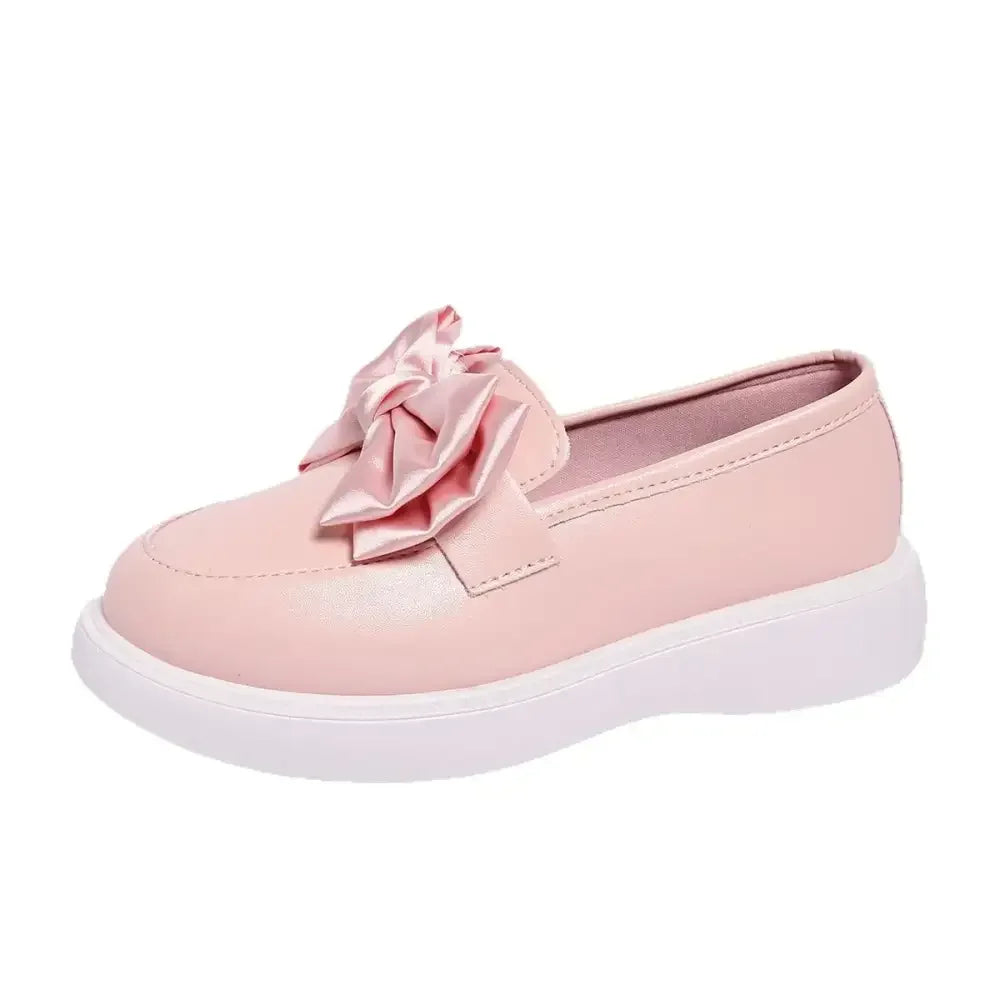 Bow Detail Platform Loafers