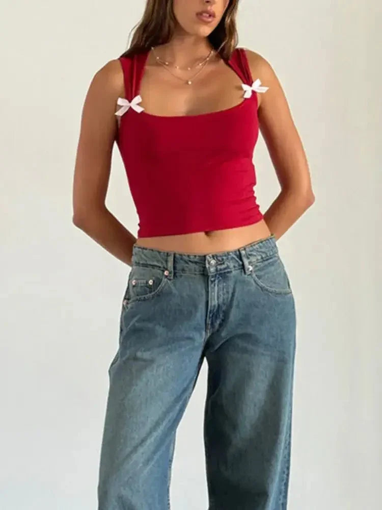 Bow Detail Square Neck Cropped Tank - Update AvenueTrendsi1001006481465981001006481465981170627a - a1d7 - 4398 - a468 - 9d5af44f2171 - Max - OriginScarlet