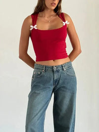 Bow Detail Square Neck Cropped Tank - Update AvenueTrendsi1001006481465981001006481465981170627a - a1d7 - 4398 - a468 - 9d5af44f2171 - Max - OriginScarlet