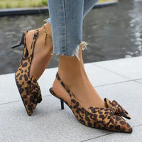 Bow Point Toe Kitten Heels Pumps