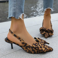 Bow Point Toe Kitten Heels Pumps