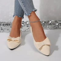 Bow Point Toe Slip - Ons - Update AvenueTrendsi100600016673861100600016673861Bow Point Toe Slip - OnsIvory
