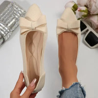 Bow Point Toe Slip - Ons - Update AvenueTrendsi100600016673861100600016673861Bow Point Toe Slip - OnsIvory