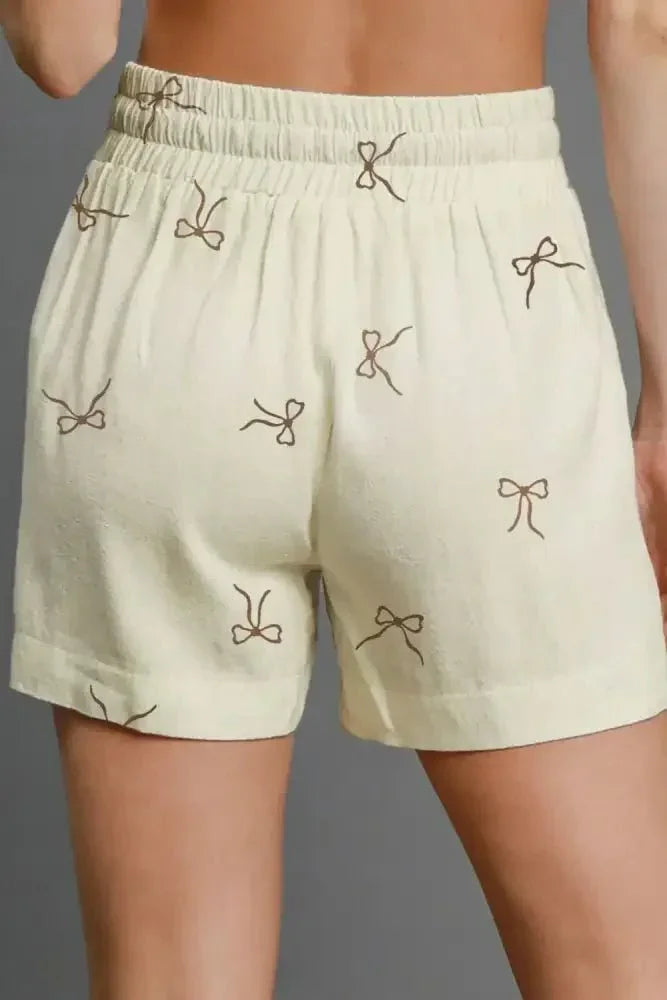 Bow Print Lace Drawstring Casual Shorts - Update AvenueBoho VibesTrendsi100100781060917100100781060917f6f83b54 - 638c - 4d19 - bb4b - b5d819e7cca8 - Max - OriginCream