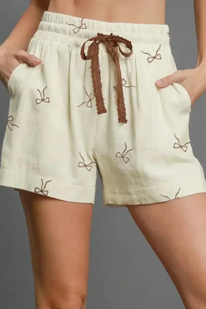 Bow Print Lace Drawstring Casual Shorts - Update AvenueBoho VibesTrendsi100100781060917100100781060917fb37fd6a - b62a - 4034 - 930d - 150d3ac35f63 - Max - OriginCream